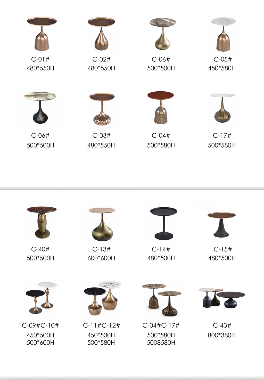 Side tables * Coffee tables 2.0