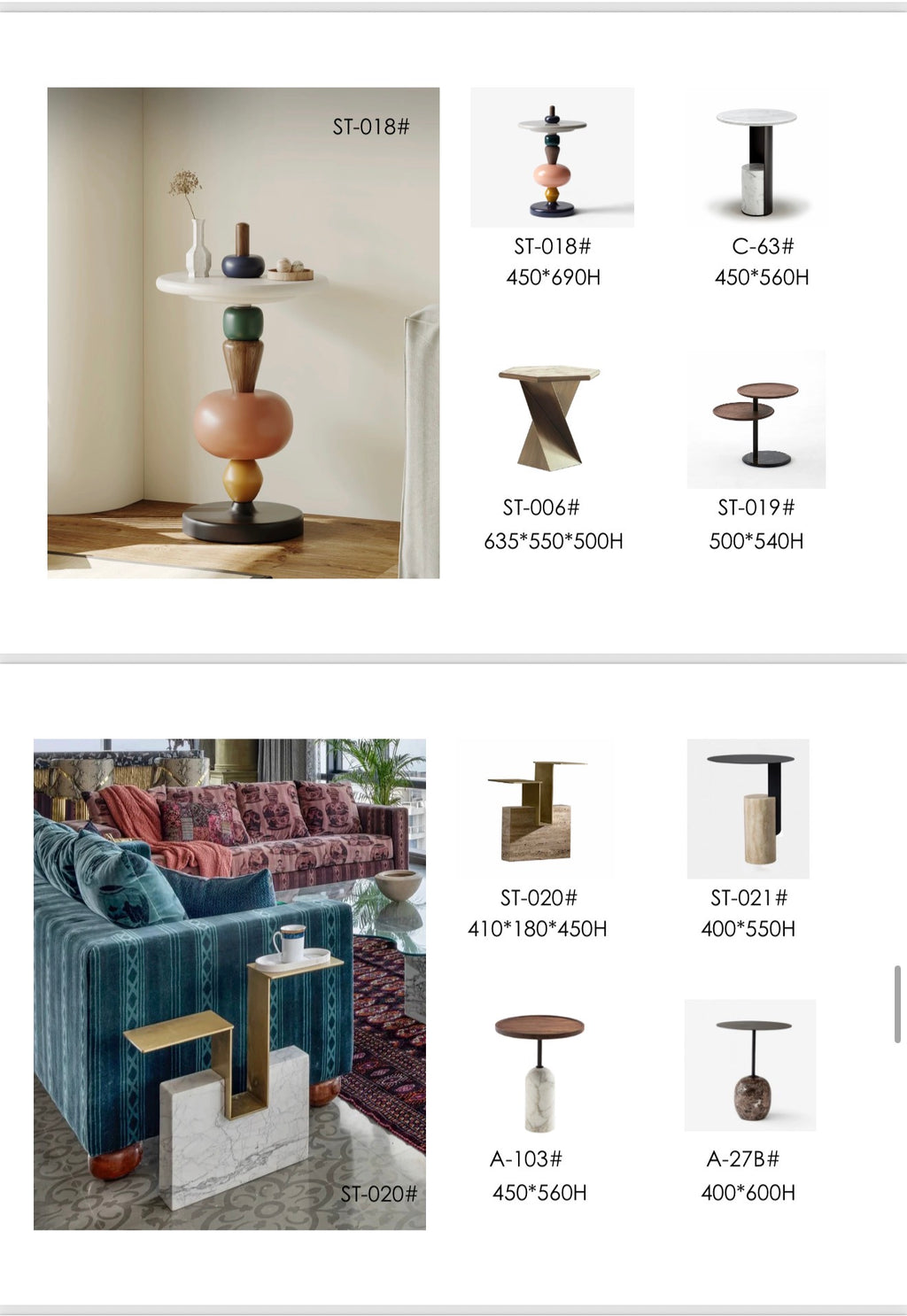 Side tables * Coffee tables 2.0