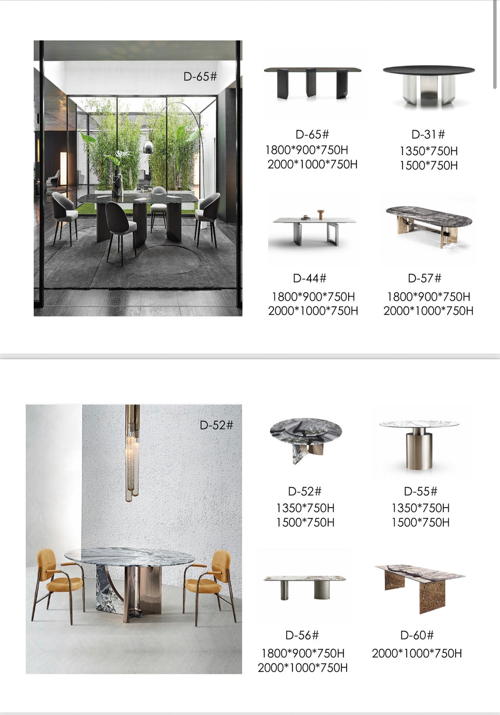 Dining tables & Chairs