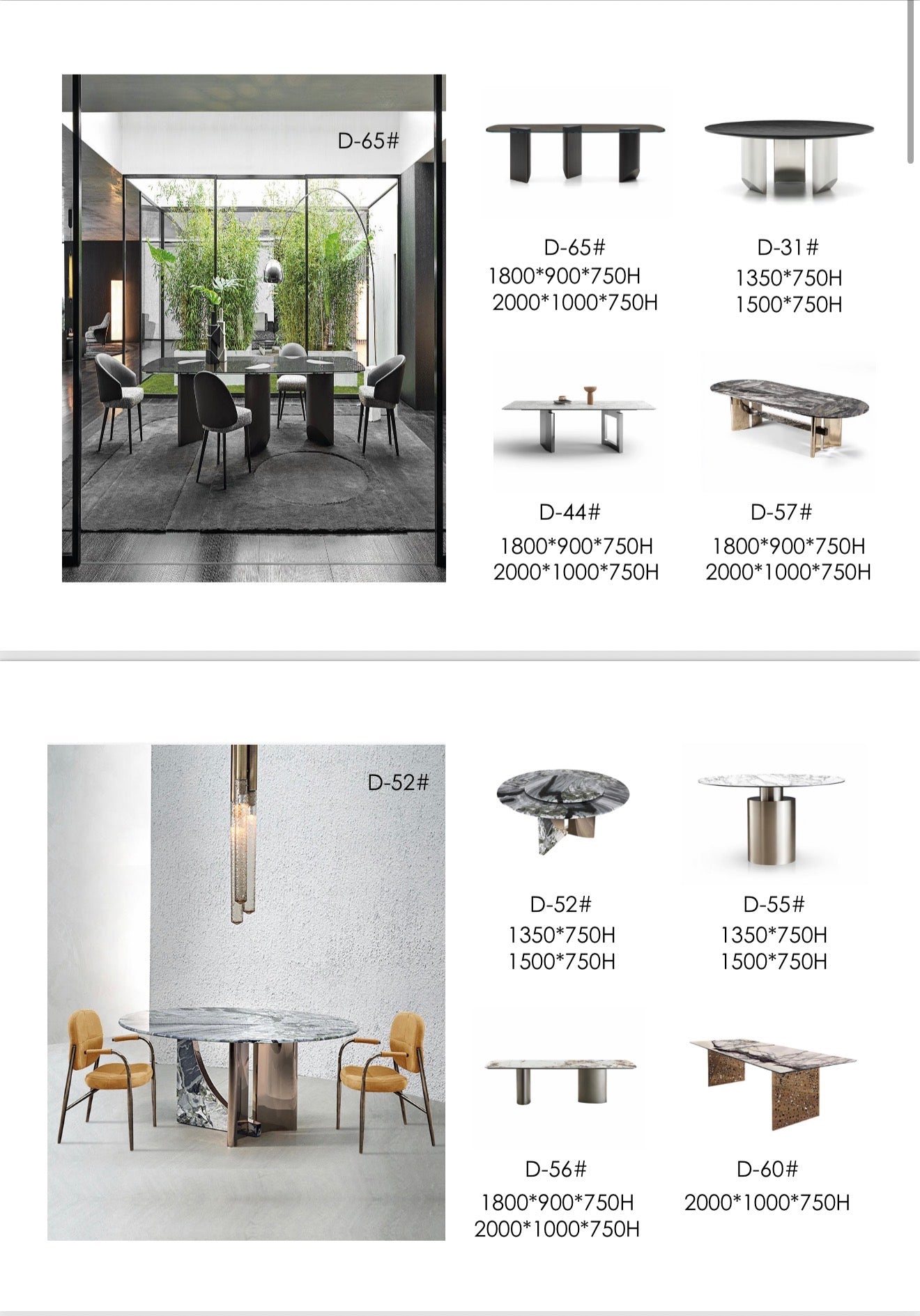 Dining tables & Chairs