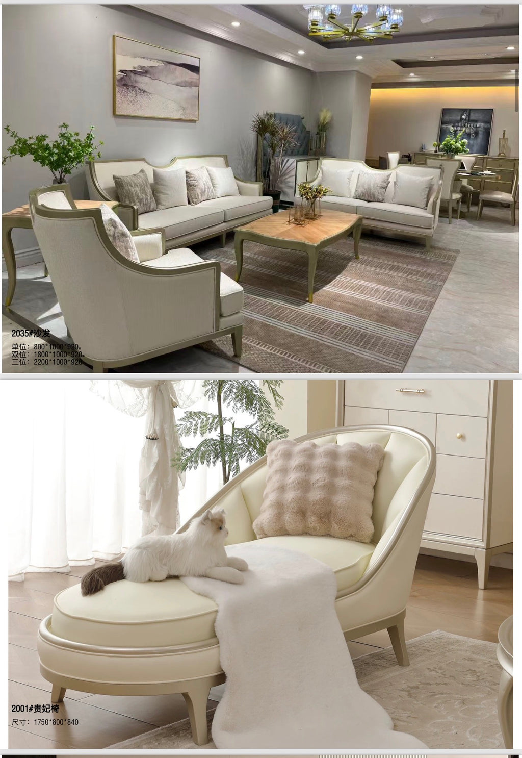 European living room set