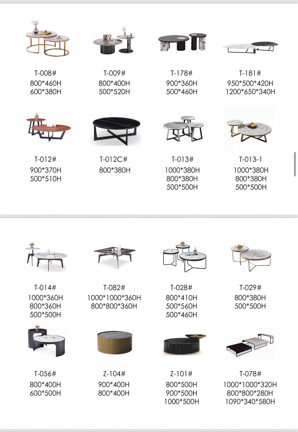 Side tables * Coffee tables 2.0