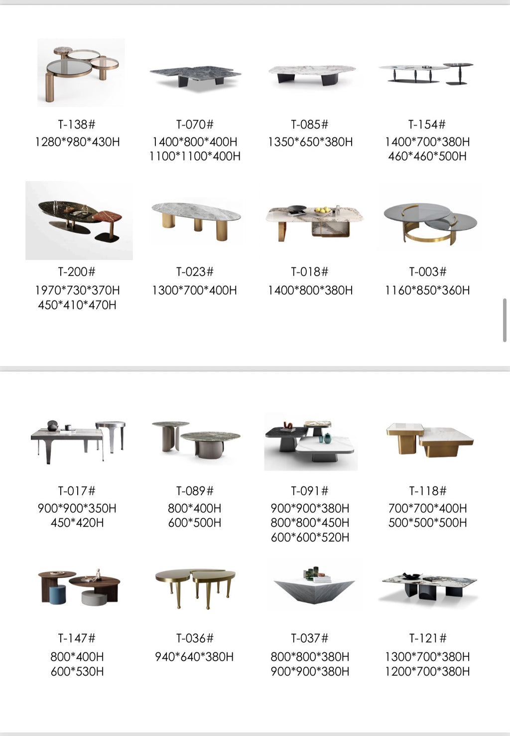 Side tables * Coffee tables 2.0