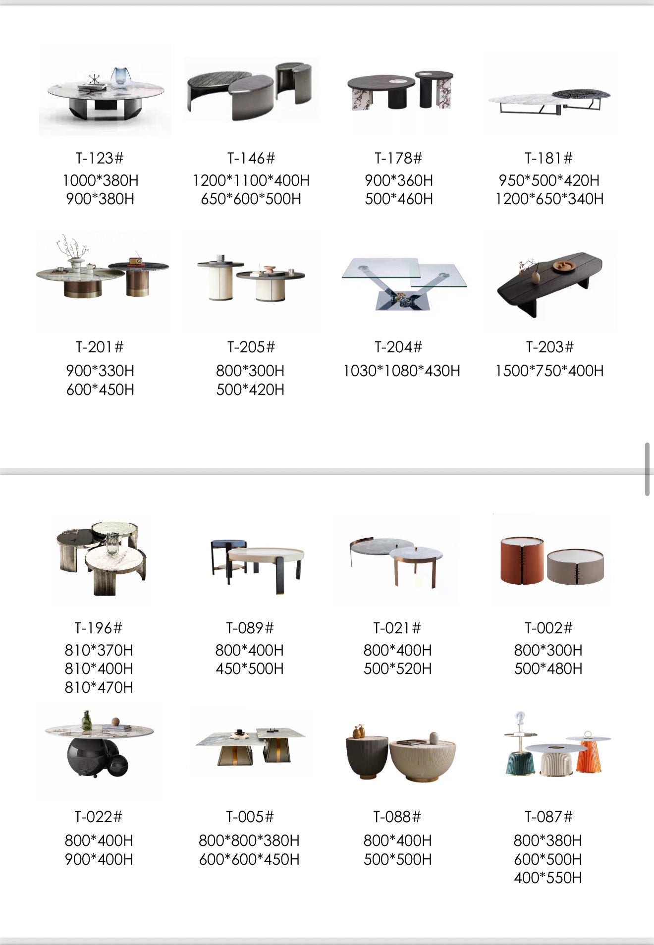 Side tables * Coffee tables 2.0