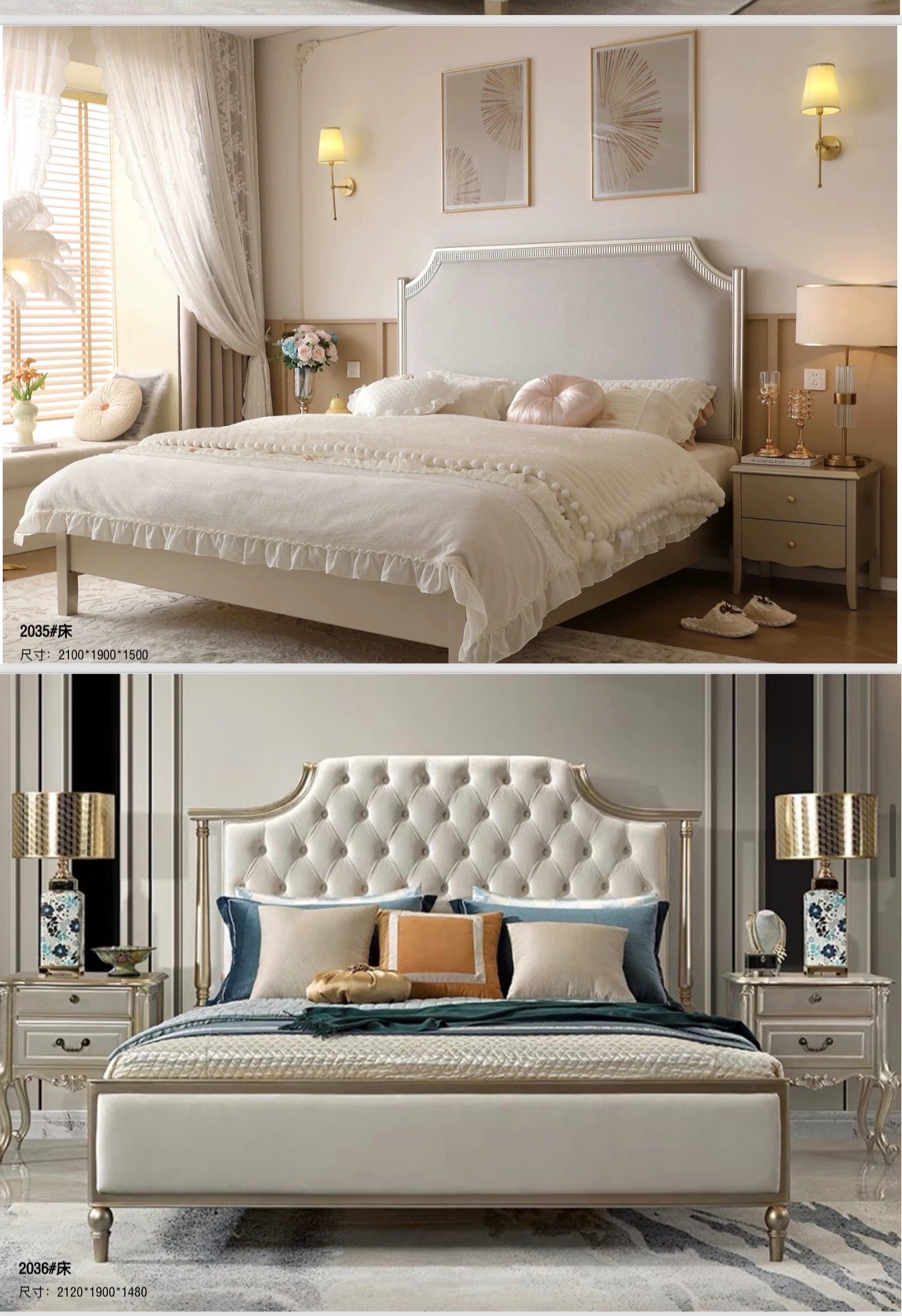 European bedroom set