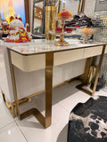 1.6meters console table with marble top