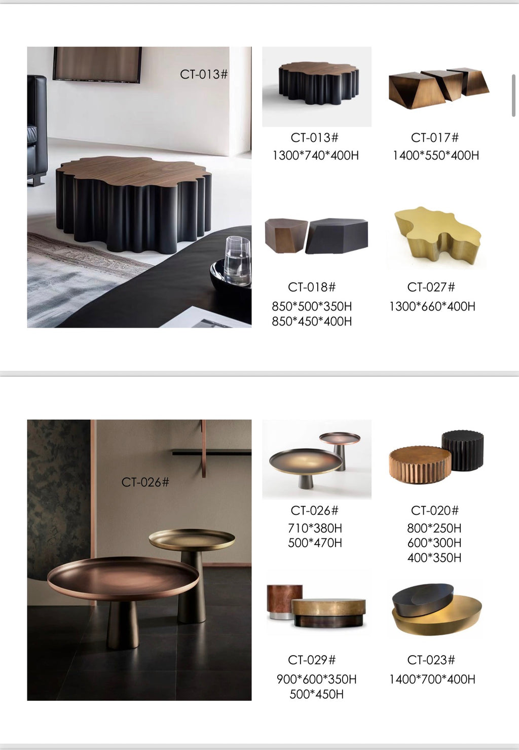 Side tables * Coffee tables 2.0