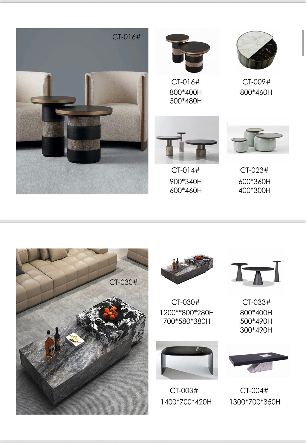 Side tables * Coffee tables 2.0