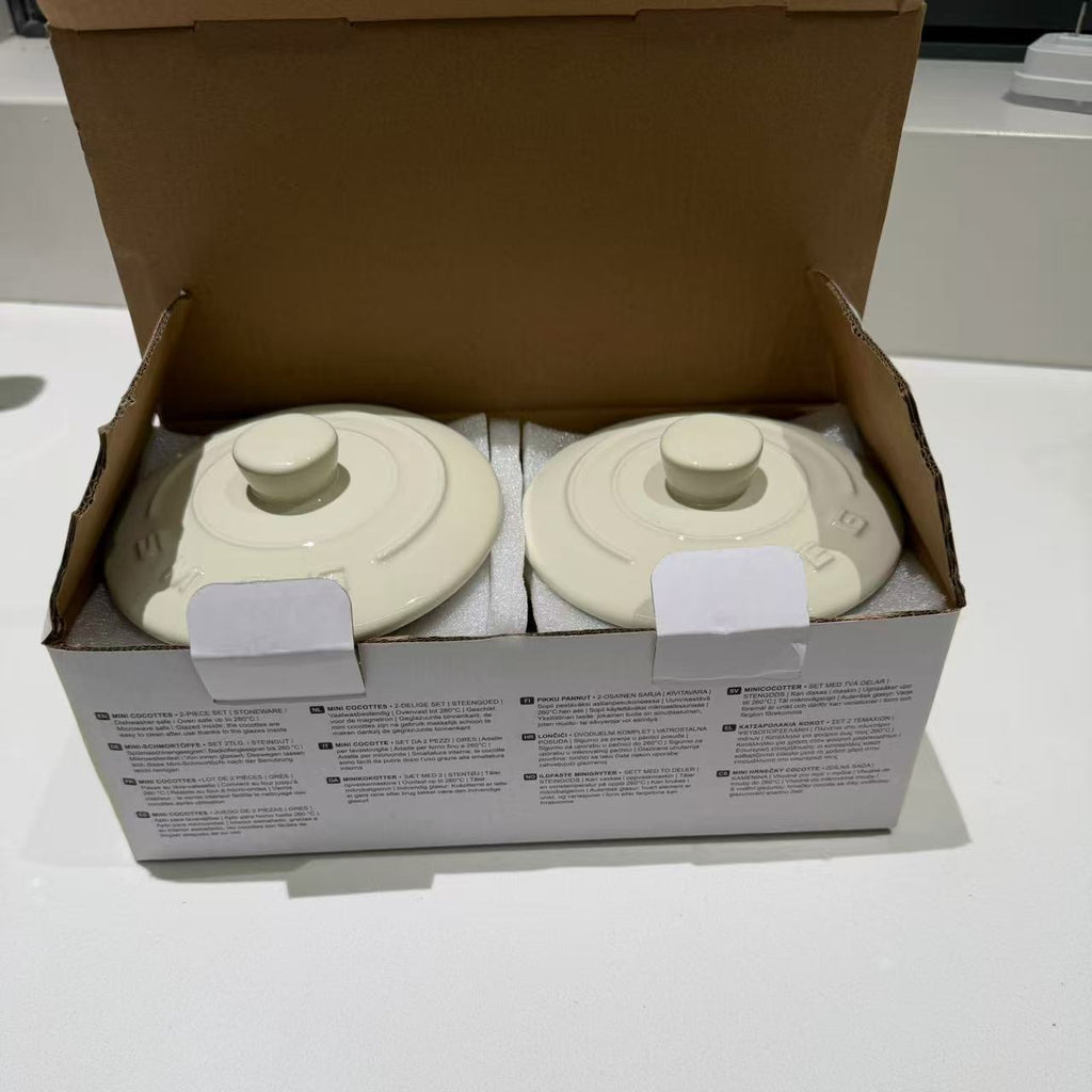 SMEG Home Kitchen Ceramic mini cocottes     12cm each 2 pc set