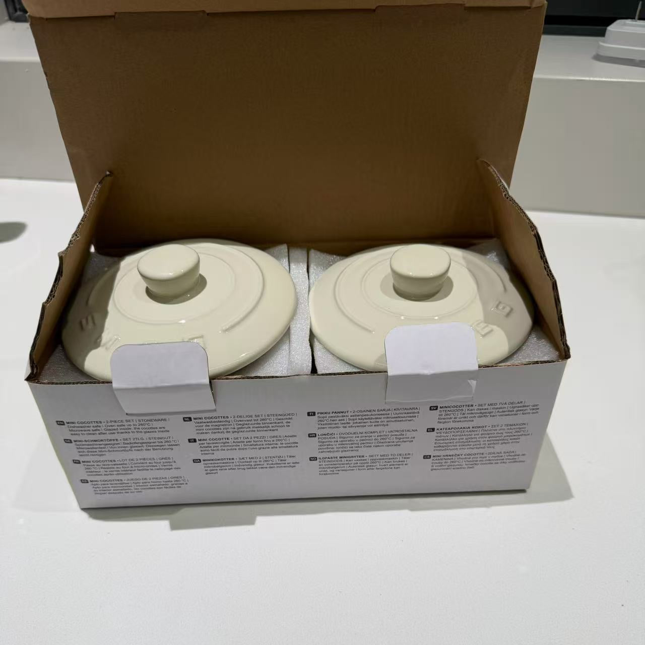 SMEG Home Kitchen Ceramic mini cocottes     12cm each 2 pc set