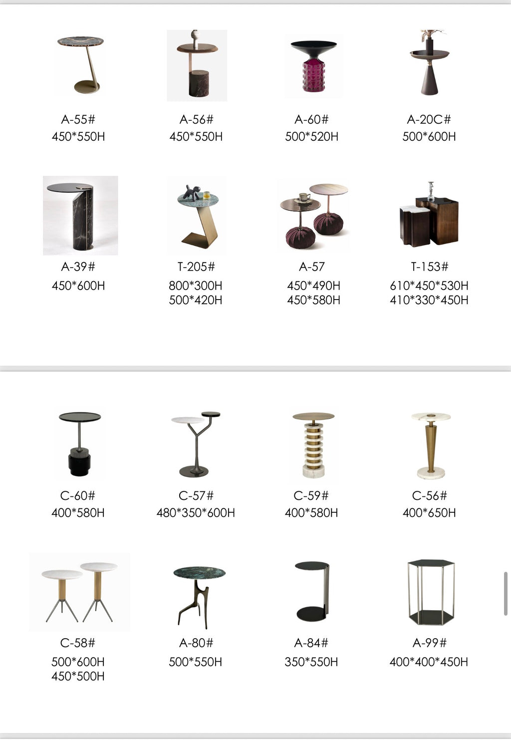 Side tables * Coffee tables 2.0