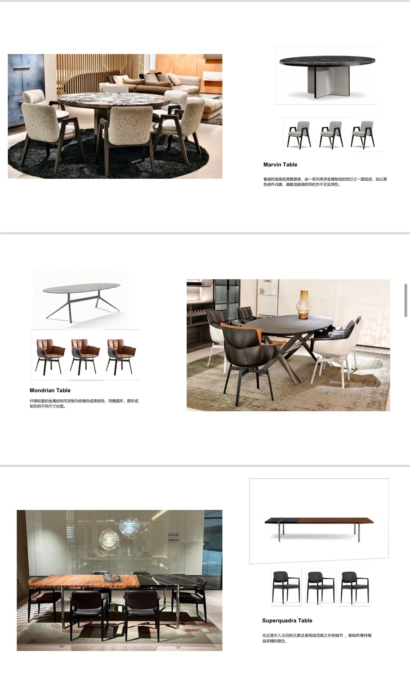 Dining tables & Chairs