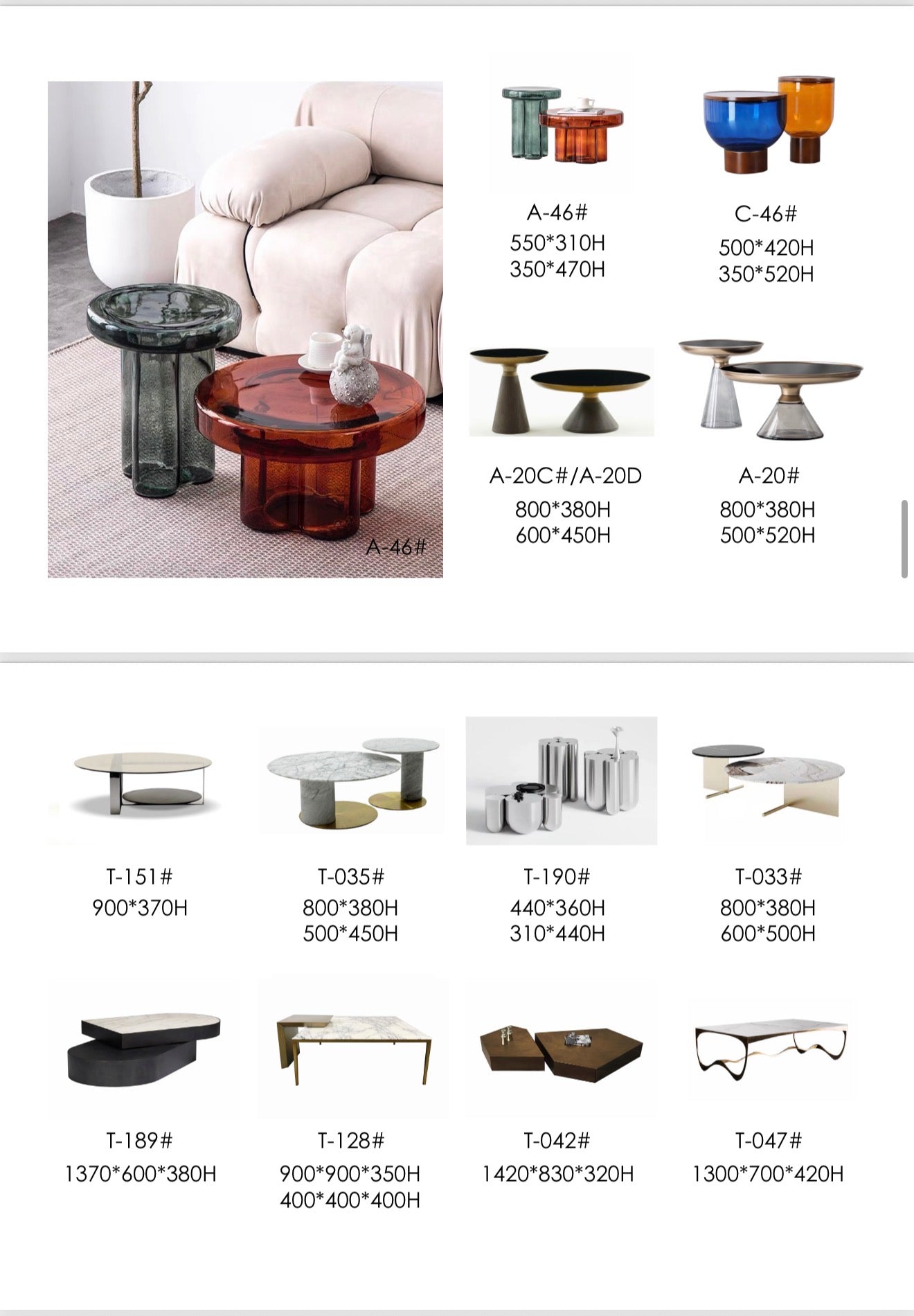 Side tables * Coffee tables 2.0