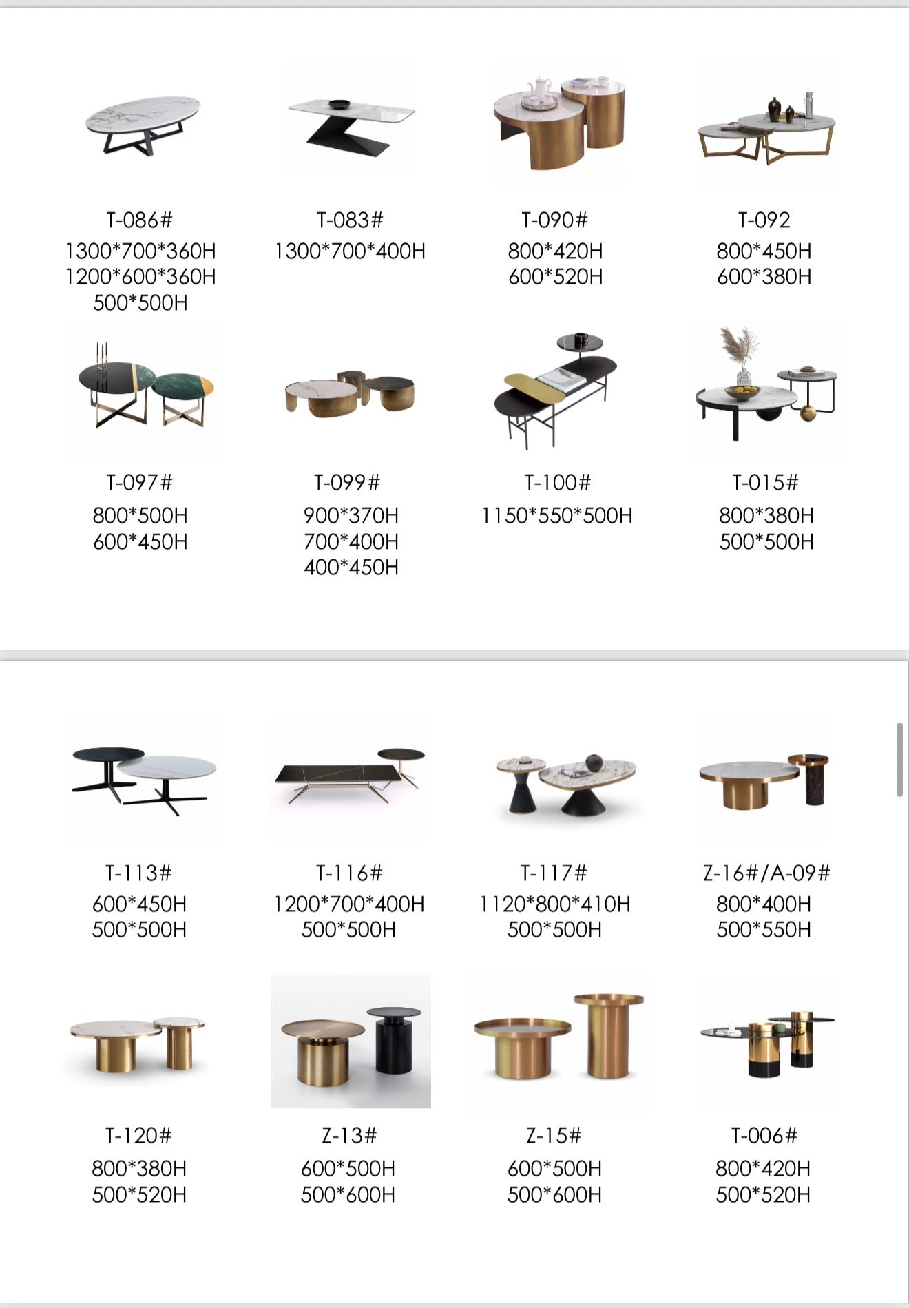 Side tables * Coffee tables 2.0