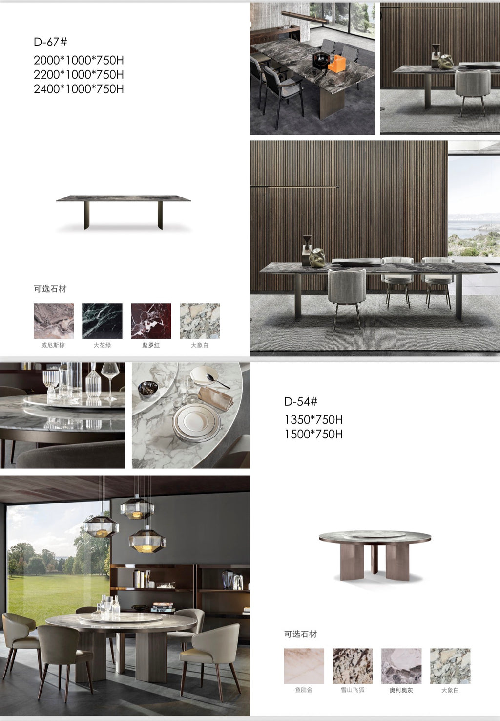 Dining tables & Chairs