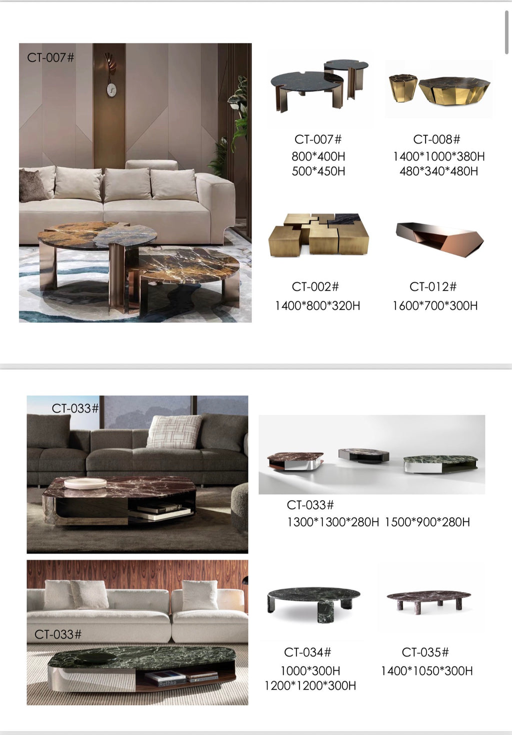 Side tables * Coffee tables 2.0