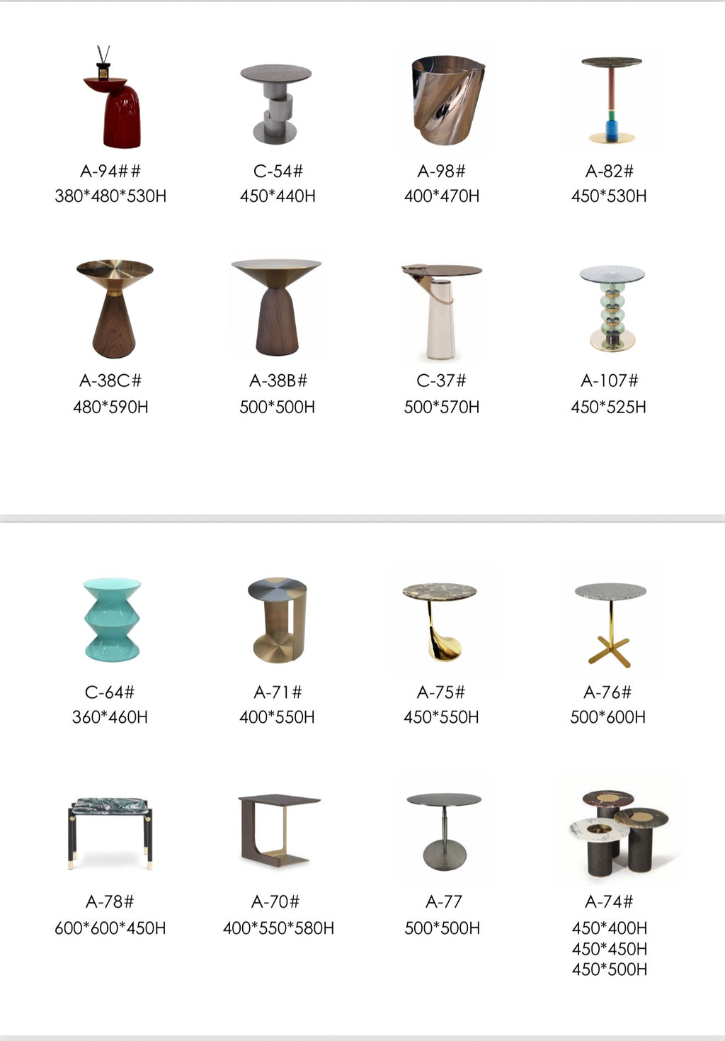 Side tables * Coffee tables 2.0
