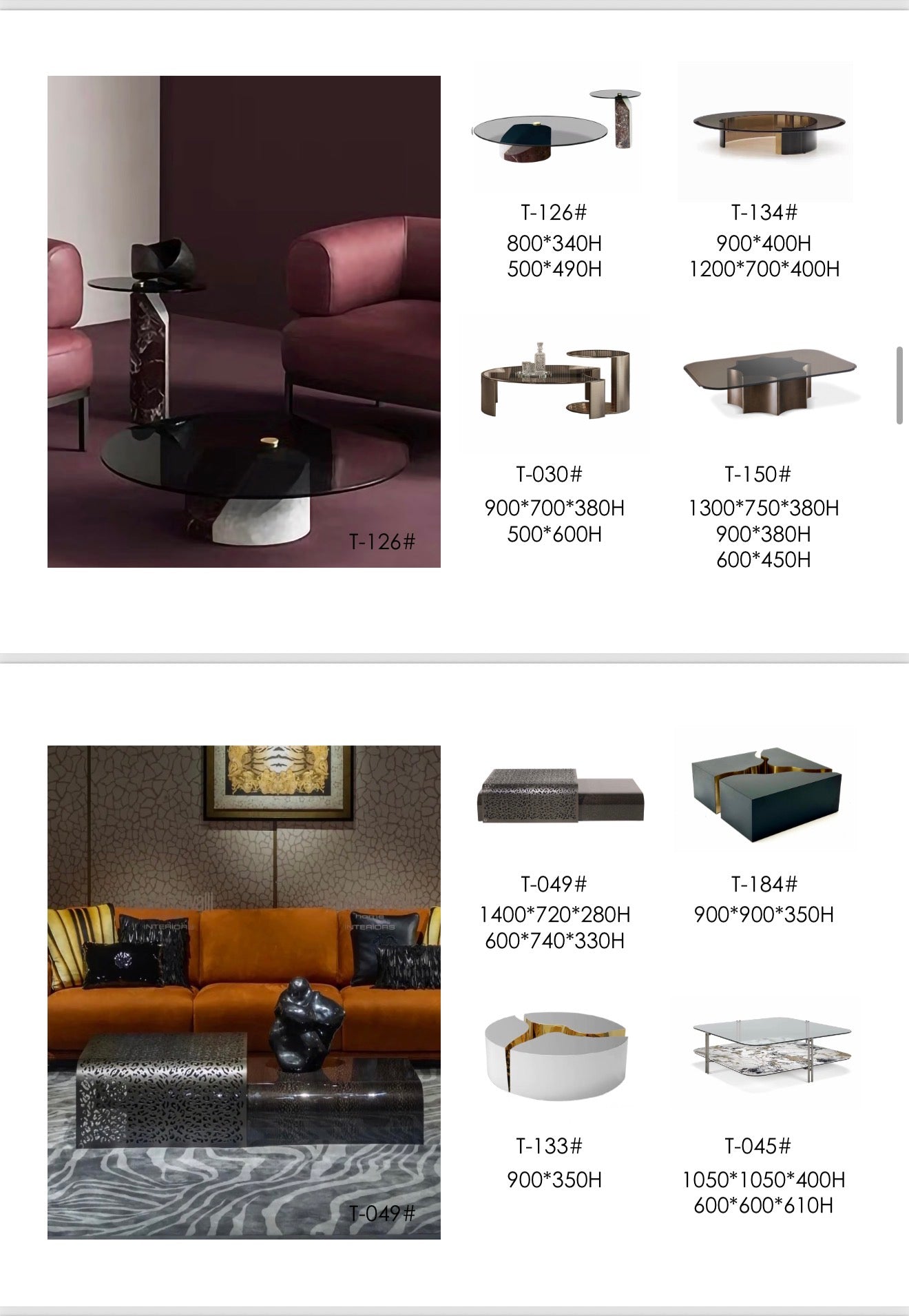 Side tables * Coffee tables 2.0